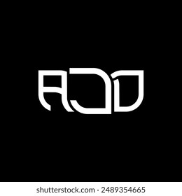 Diseño de logotipo AJD, logotipo simple y moderno AJD. Y lujoso diseño alfabético  