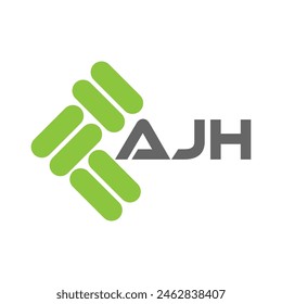 AJH-Buchstabenlogo Vektorgrafik Design, AJH-einfaches und modernes Logo. AJH luxuriöses Alphabet Design