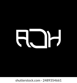 AJH logo design, AJH simple and modern logo. AJH luxurious alphabet design  