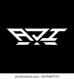 AJI letter logo vector design, AJI simple and modern logo. AJI luxurious alphabet design  