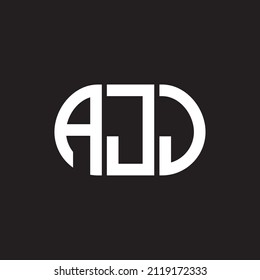 AJJ letter logo design on black background. AJJ 
creative initials letter logo concept. AJJ letter design.
