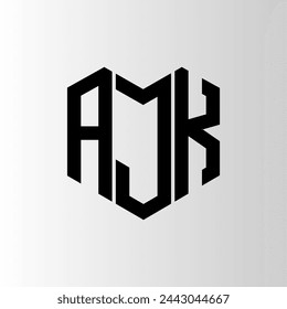 AJK-Buchstabe Logo abstraktes Design. AJK einzigartiges Design. AJK.
