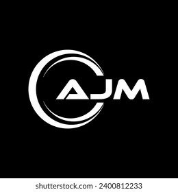 AJM Letter Logo Design, Inspiration for a Unique Identity. Modern Elegance and Creative Design. Watermark Your Success with the Striking this Logo.