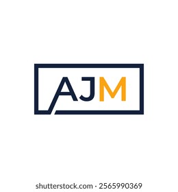 The AJM logo features the letters "A," "J," and "M" in a bold, sans-serif font, enclosed within a clean, rectangular frame. The letters are stacked vertically, with the "A" slightly larger 