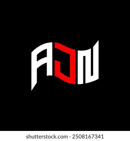 AJN Logo Design, AJN einfach und modern Logo. AJN luxuriöses Alphabet Design  
