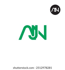 AJN Logo Letter Monogram Design