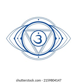 Ajna, guru or third-eye, is the sixth primary chakra in the body according to Hindu tradition. Supposedly a part of the brain which can be made more powerful through meditation, yoga and Ayurveda