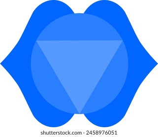 Ajna Symbol Vector image seven chakras of human body. Third Eye vector image 