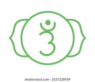 ajna third eye chakra tantrism isolated