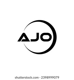 AJO Letter Logo Design, Inspiration for a Unique Identity. Modern Elegance and Creative Design. Watermark Your Success with the Striking this Logo.