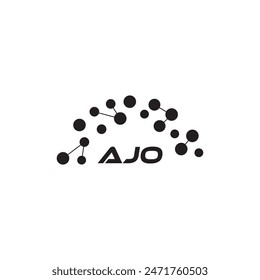 AJO letter logo design on white background. Creative  modern AJO letter logo design. Vector design.
Letters AJO, AJO logo  vector template. 