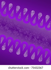 ajour purple background with flowers