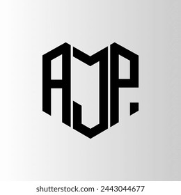AJP letter logo abstract design. AJP unique design. AJP.
