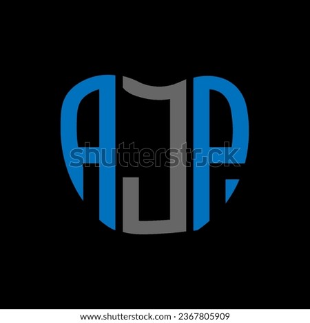 AJP letter logo creative design. AJP unique design.
