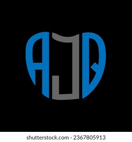 AJQ letter logo creative design. AJQ unique design.
