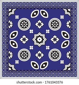 Ajrak Shawl - Sindhi Culture Fabric Pattern - Traditional Indus Valley wardrobe - print ready format. 