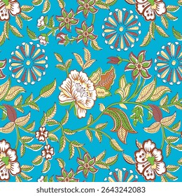 Ajrakh Pattern and block print Pattern and batik print Background digital printing textile pattern