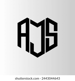 AJS letter logo abstract design. AJS unique design. AJS.

