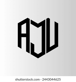 AJU letter logo abstract design. AJU unique design. AJU.
