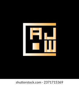 AJW letter logo vector design, AJW simple and modern logo. AJW luxurious alphabet design  