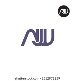 AJW Logo Letter Monogram Design