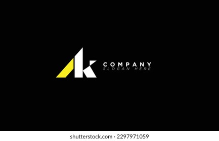 AK Alphabet Buchstaben Initial Monogram Logo KA, A und K
