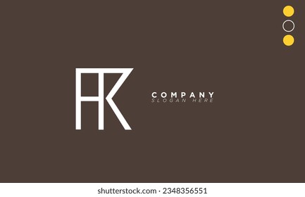 Letras alfabetas de AK Iniciales Logotipo de Monograma KA, A y K