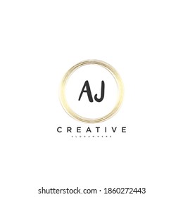 AK Beauty vector initial logo, handwriting logo art design of initial signature, wedding, fashion, jewerly, boutique, floral and botanical with creative template for any company or business.