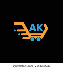 AK Financial Plantilla de diseño de logo, AK Financial logo