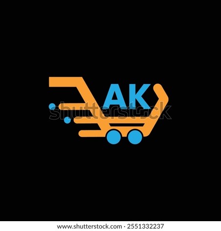 AK Financial logo design template, AK Financial logo