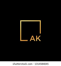 AK GOLD MONOGRAM