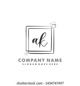 AK Initial beauty monogram logo vector