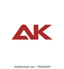 Ak Initial Letter Logo Design Template Stock Vector (Royalty Free ...