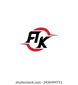 AK initial logo cool and stylish concept for esport or gaming logo as your inspirational