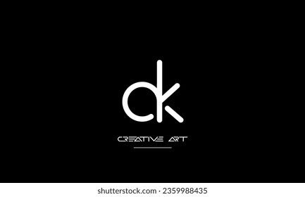 AK, KA, A, K abstrakte Buchstaben Logo-Monogramm
