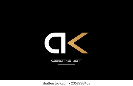 AK, KA, A, K abstrakte Buchstaben Logo-Monogramm