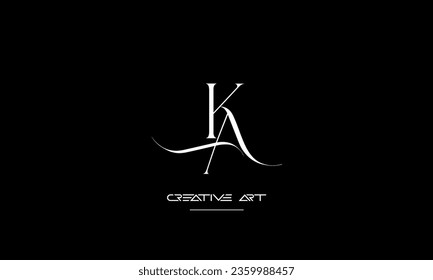 AK, KA, A, K abstrakte Buchstaben Logo-Monogramm