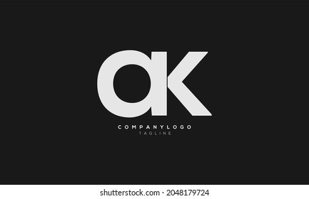 AK, KA, Resumen diseño inicial del logotipo de la letra monograma