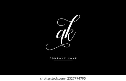 Monogramm für abstrakte KA-Buchstaben
