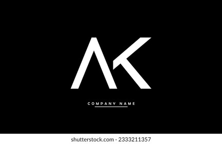 Monogramm für abstrakte KA-Buchstaben