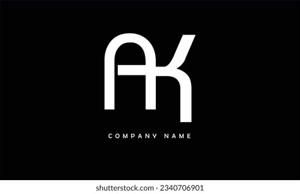 AK, KA Abstract Letters Logo Monogram