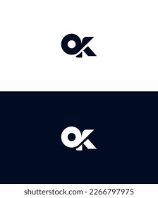 AK, KA, BK, KB, ABK, KBA Letter Logo Design Template Elemente. Modernes abstraktes Logo für digitale Buchstaben. Vektorgrafik. Neues Modern-Logo.
