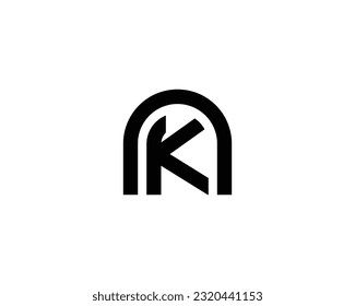 plantilla vectorial de diseño del logotipo de AK KA
