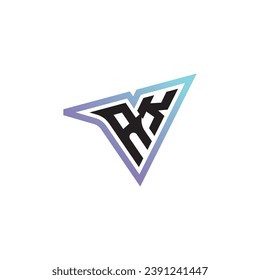 Coole Logokombination für AK-Buchstaben oder Logo für Spiele als inspirierendes Design