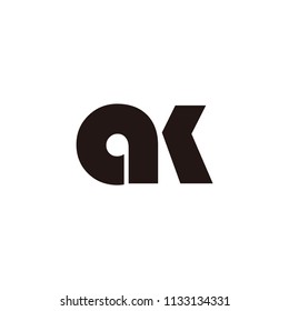 ak letter logo
