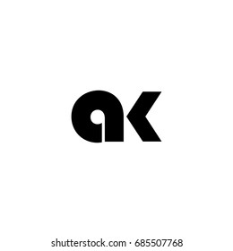 ak letter logo