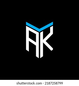 AK letter logo creative design with vector graphic