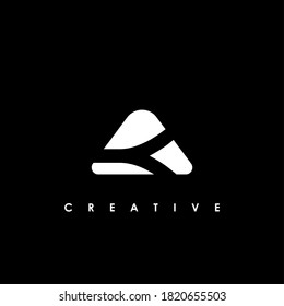 AK Letter Logo Design Template Vector
