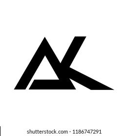 ak letter vector logo