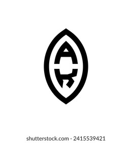 Monograma geométrico de línea AK con diseño profesional de alta calidad que se imprimirá bien